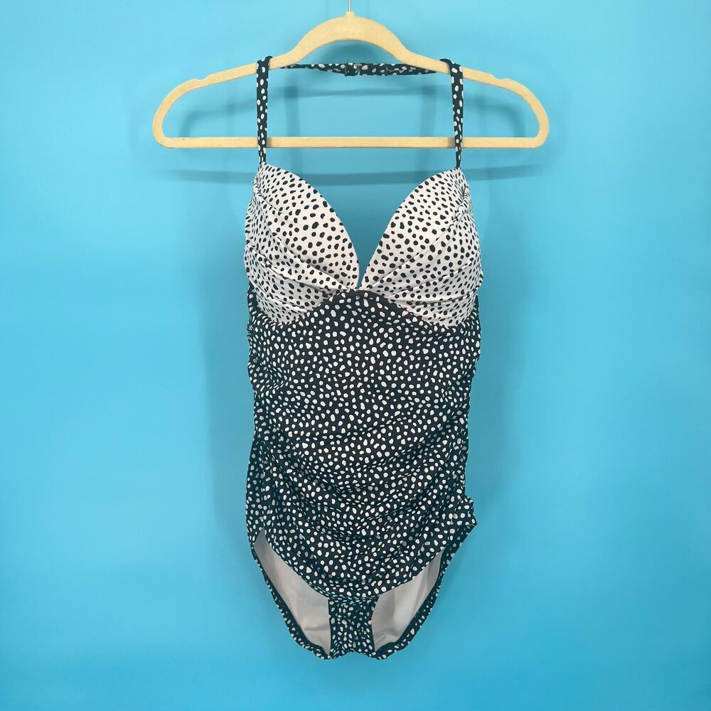 Victoria's Secret Black and White Polka Dot One Piece Swimsuit